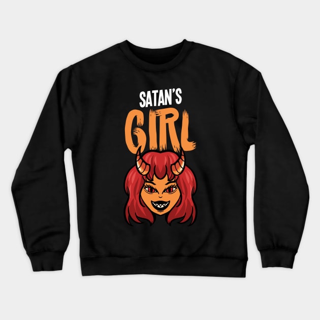 Satans Girl - For the dark side Crewneck Sweatshirt by RocketUpload